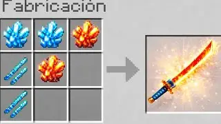 Minecraft, pero puedo craftear catanas con poderes elementales ⚔️🔥