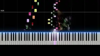 38. Fugue in A Major, BWV 864 (The Well-Tempered Clavier Book I by Bach) | Color-Coded