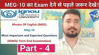 Meg10 emergence of English writings by Indians|| most important question|| #meg10 #ignouexam2025