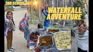 ✨Amaira 2nd School Day+MagicalJohnston Canyon Waterfall🌊🏞️|Family Adventure vlog