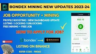 BONDEX mining new update | new job portal in bondex mining | new mining coin