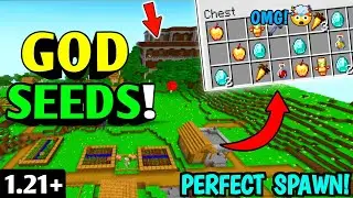 🌱(GOD SEEDS!) For Minecraft 1.21+ Bedrock Edition!🔥| Woodland Mansion On Spawn!🤯😱