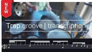 Trap groove #1 on drumset (transcription) | Roland Td-25