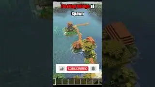 Floating Village at Spawn in Minecraft Java 1.21 #shorts #minecraft #minecraftseeds #minecrafthindi