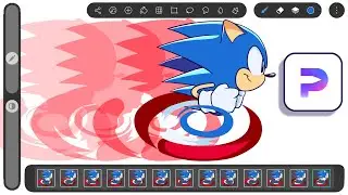 Classic Sonic Running Tutorial: HiPaint Animation