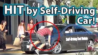 Self-Driving Vehicle HITS Pedestrian!!