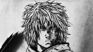 How To Draw Thorfinn (Manga) From Vinland Saga Step By Step Tutorial