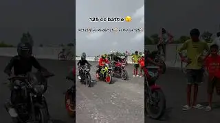 RC125 vs Raider 125 vs Pulsar 125 😱 | Triple 125cc Drag Race Showdown! 🏍️⚡ #Shorts #bikeaddict