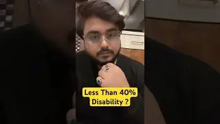 What If Your Disability Percentage Is Less Than 40% Benchmark विकलांगता प्रतिशत 40 से कम #pwd #neet
