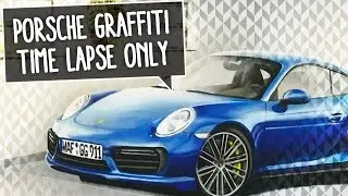 Porsche OPTICAL ILLUSION | Graffiti Time Lapse