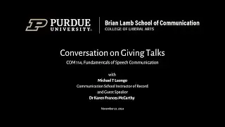 How can you be a better-prepared speaker? Purdue University Fundamentals of Speech Communication
