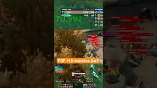 PSF 16+ massive damage #worldofwarcraft #wow #dps #damage #mythic #dungeon #mythicplus #feral #cat