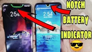 Battery Indicator for any Notch Mobile Notch Pie | notch battery indicator