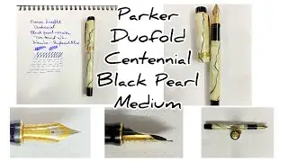 Revisit - Parker Duofold Centennial - Black Pearl - Medium nib