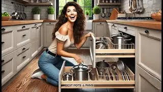 🍳 Best Pots and Pans Organizer Drawer | Vdomus Pot Rack Organizer - 3 DIY Methods 🍳