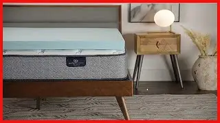 Serta ThermaGel Memory Foam Mattress Topper, Queen