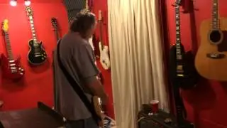 Saga Telecaster Guitar being tested