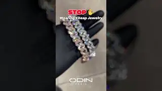 Men&rsquo;s Cuban Bracelet Shine ✨ #Shorts #CubanBracelet #925Silver #Moissanite