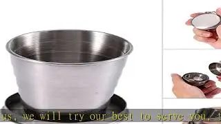 Stainless Steel Camping Mug Camping Folding Cup Portable Outdoor Travel Demountable Collapsible Cup