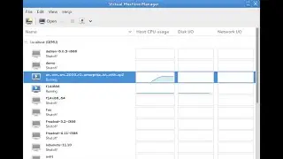 Virtual Machine Manager 1.5.1 Powered by Libvirt