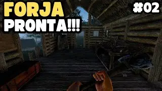 CONTRUI UMA FORJA e COMECEI a CRIAR FERRAMENTAS USADAS na ERA MEDIEVAL! | VIKING FRONTIERS #02