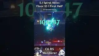 C6 R5 Wanderer 5.1 Spiral Abyss 12-1 First Half
