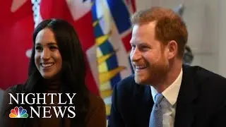 Queen &lsquo;Supportive&rsquo; Of Harry And Meghan, Agrees To &lsquo;Period Of Transition&rsquo; | NBC Nightly News