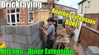 Bricklaying - Kitchen/Diner Extension Upto Wall Plate #bricklaying #vlog #building  #renovation