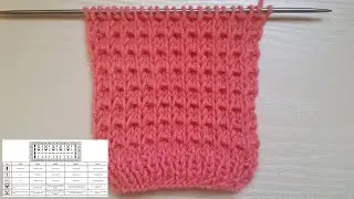 Easy Relief Knit Stitch | Einfaches Reliefmuster | Punto semplice a rilievo | Punto relieve simple