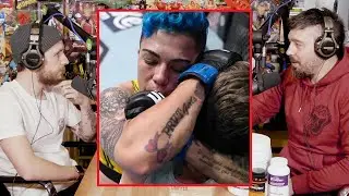 J&eacute;ssica Andrade's standing head and arm choke finish  | Outlawed Picks Podcast | Full Reptile CLIPS