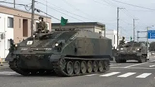レア車両 96式自走120mm迫撃砲が公道を走行 第11普通科連隊（千歳市・C経路 2021年9月29日）JGSDF Type 96 120mm SPM Public Road Driving