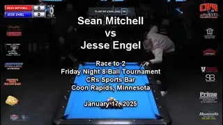 Sean Mitchell vs Jesse Engel - Live stream billiards pool match #condensedpool #perfectaimbilliards