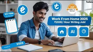 🔥 Writing Work From Home Job 2025 💻 | Earn ₹2,000 Per Hour | AI Content Job | Work From Home India