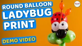 LadyBug Print Round latex balloons for Balloon Animals | BalloonPlay 🎈