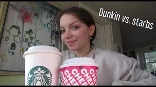 Dunkin VS. Starbucks MATCHA addition (my caffeine addiction is getting out of hand)