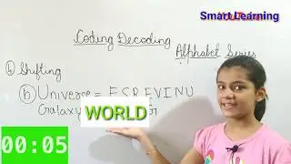 Coding Decoding Short Trick Alphabet Series|Smart Learning