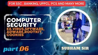 SSC CGL 2024  COMPUTER SECURITY  SPYWARE, COOKIES, ANTIVIRUS, ROOTKIT, PHARMING, ADWARE ||PART 6