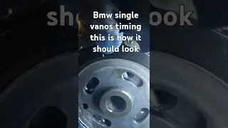 If you are timing your bmw single vanos engine it should look like this. #bmw #vanos #timing #diy