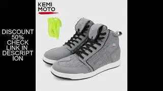 Motorcycle Shoes Men Riding Boots Casual Flat Shoes Anti-collision Toe Heel Protection Outdoor Cycli