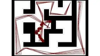 A Blind Robot Planning Experiment in Environment ex18