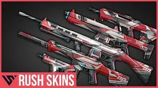 Valorant | ALL Rush Weapon Skins Showcase & Gameplay