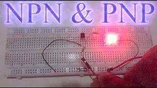 NPN & PNP transistor as switches | BC-547 & BC-557 transistor
