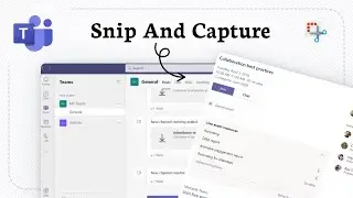 How to record microsoft teams for a meeting using Snipping Tool