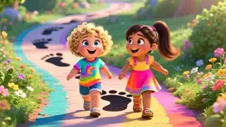 Happy Steps Walking Song 🚶&zwj;♂️🎶 | Fun Movement & Action Song for Kids | Nursery Rhymes & Kids Songs