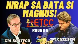 VERY RISKY PLAY BY MAGNUS! Carlsen vs Schitco! European Team 2023