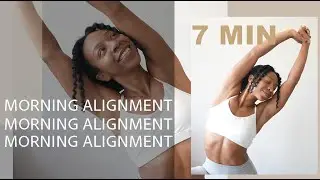 Morning Alignment Flow to Wake Up in a GOOD MOOD 🙂 | 7 Min