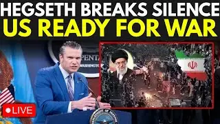 Pete Hegseth LIVE | Pete Hegseth addresses as Iran Tensions Escalate | US Military on Alert | Iran