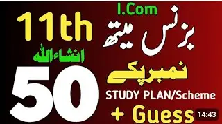 Class 11th Business Mathematics l Commerce l I . Com part 1 important Guess Paper 2026