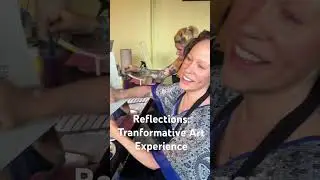 Reflections: Transformative Art Experience! Painting on mirrors & lifting prints! #artexperience