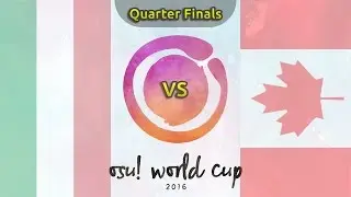 osu! World Cup 2016 | Quarterfinals | Italy vs Canada /w Twitch Chat